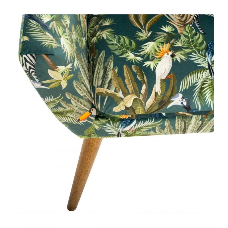 Fauteuil Velours Jungle Sango Atmosphera