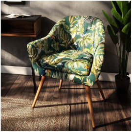 Fauteuil Velours Jungle Sango Atmosphera 2