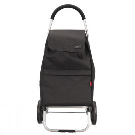 Chariot shopping 2 roues Noir Home Deco Factory 2