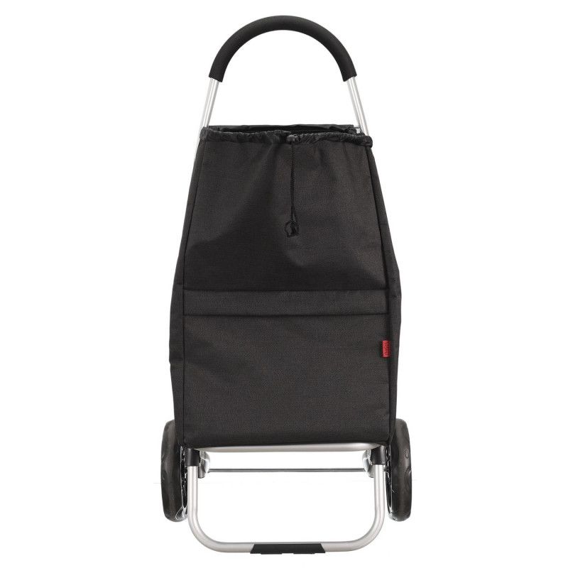 Chariot shopping 2 roues Noir Home Deco Factory