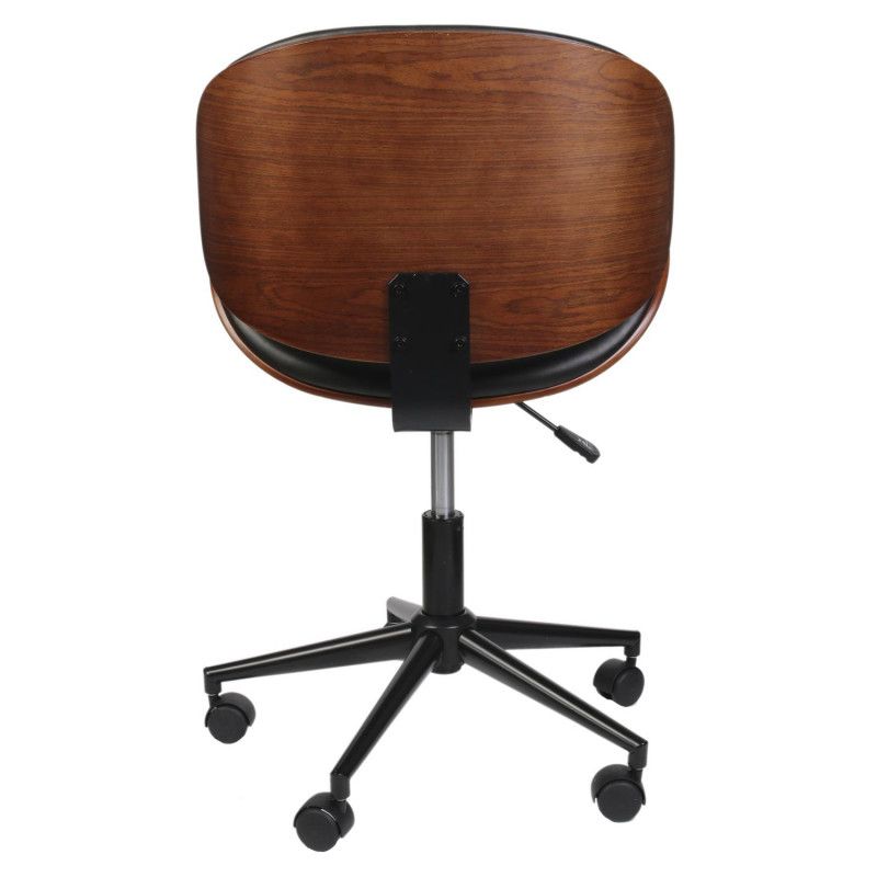 Chaise A Roulettes Reno Noir Home Deco Factory