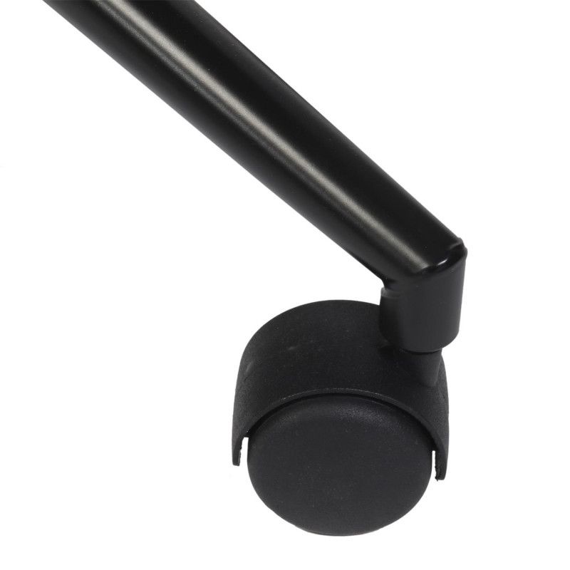 Chaise A Roulettes Reno Noir Home Deco Factory