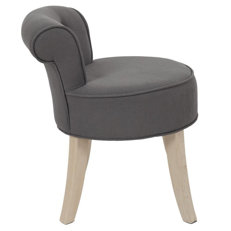 Fauteuil Eleonor Gris Home Deco Factory