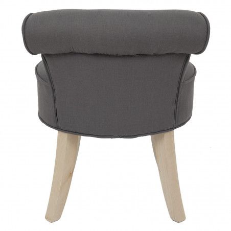 Fauteuil Eleonor Gris Home Deco Factory