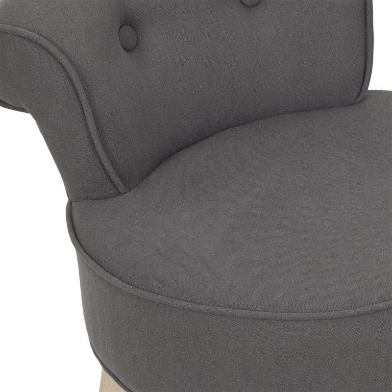 Fauteuil Eleonor Gris Home Deco Factory