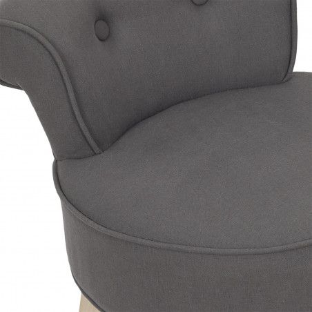 Fauteuil Eleonor Gris Home Deco Factory