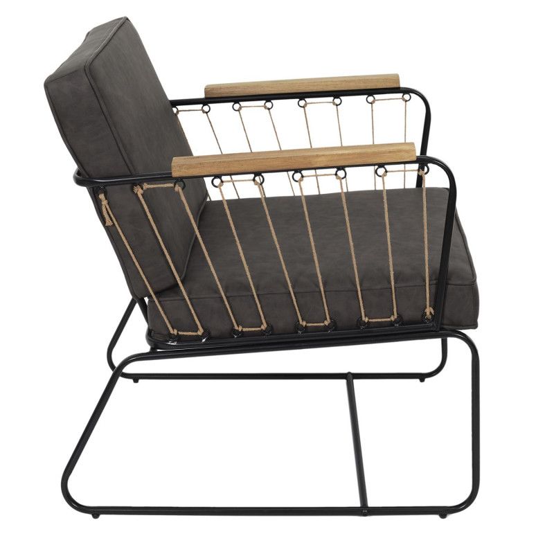 Fauteuil Benson Marron Home Deco Factory