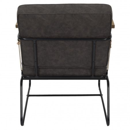 Fauteuil Benson Marron Home Deco Factory