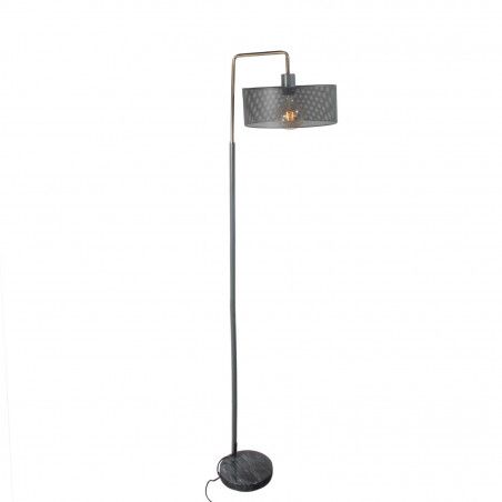 Lampadaire Moderne Perfore Gris Home Deco Factory