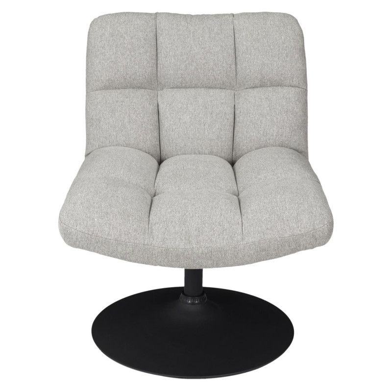 Fauteuil Pivotant Anton Gris Home Deco Factory
