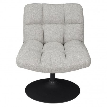 Fauteuil Pivotant Anton Gris Home Deco Factory