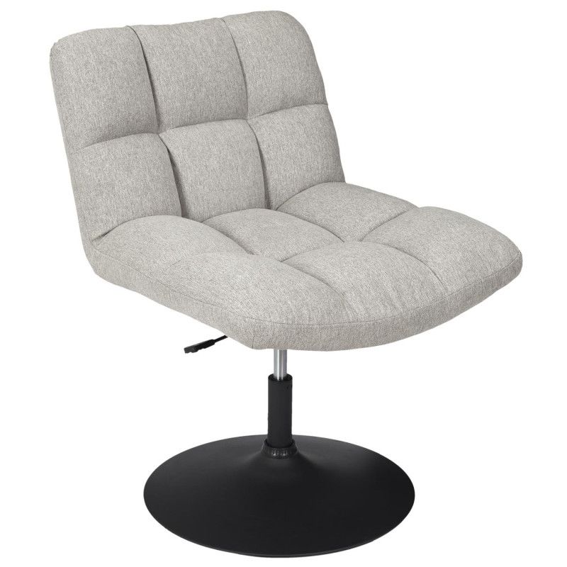 Fauteuil Pivotant Anton Gris Home Deco Factory