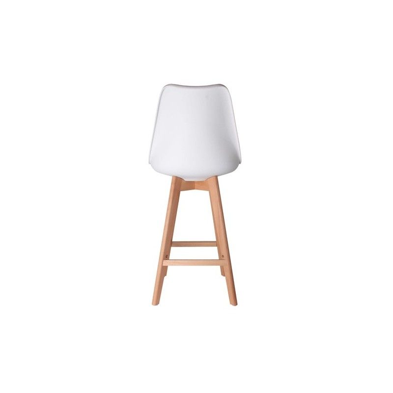 Chaise de bar Noire en bois et plastique