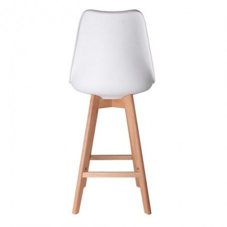 Chaise de bar Noire en bois et plastique