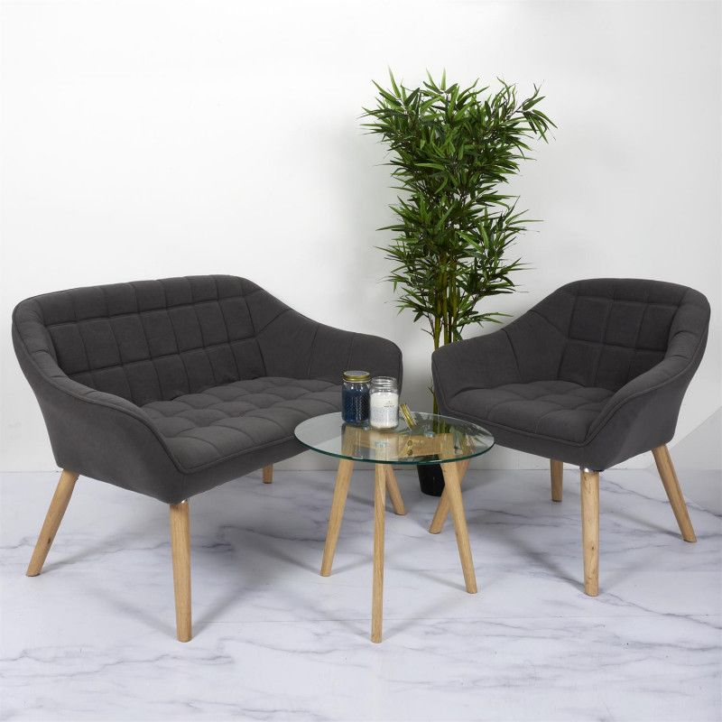 Fauteuil Magnus Gris Home Deco Factory