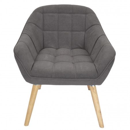 Fauteuil Magnus Gris Home Deco Factory