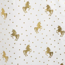 Voilage Enfant Licorne Blanc 140x250 Atmosphera 2