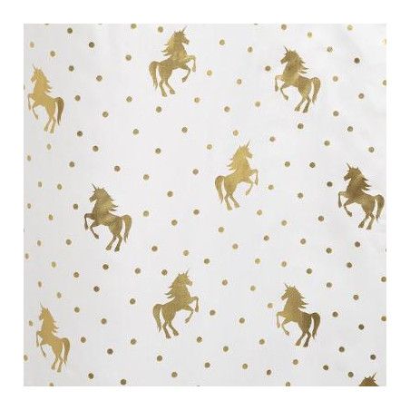 Voilage Enfant Licorne Blanc 140x250 Atmosphera