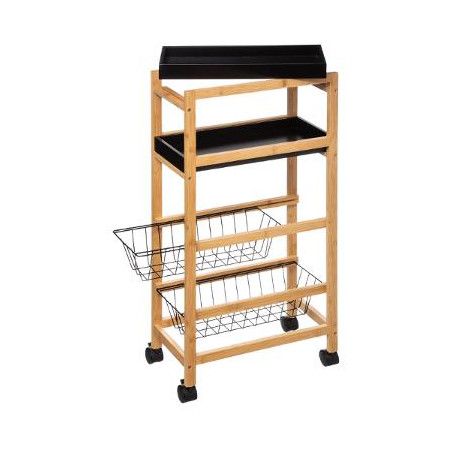 Desserte Plateaux Et Paniers Bambou Five