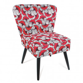 Fauteuil bas Wax Rouge Home...