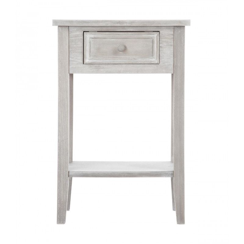 Table De Chevet Charme En Bois Naturel Atmosphera