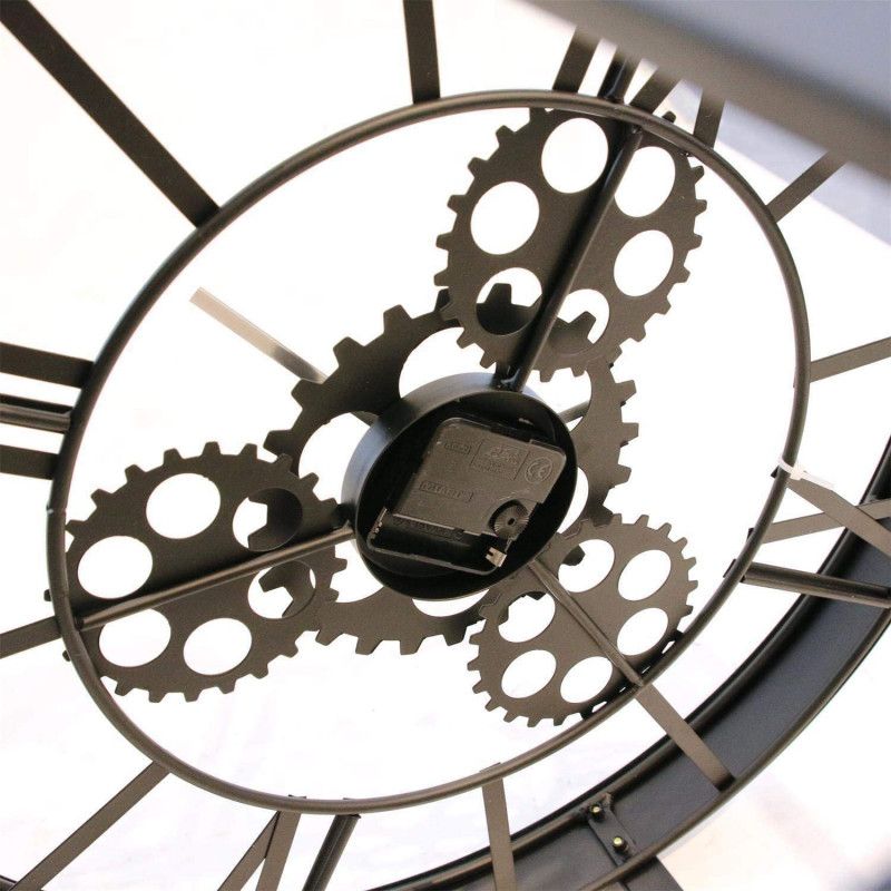 Table Cafe Pendule Meca Noir Atmosphera