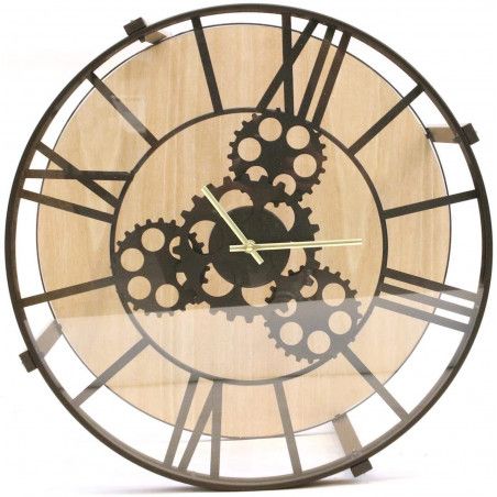 Table Cafe Pendule Meca Noir Atmosphera