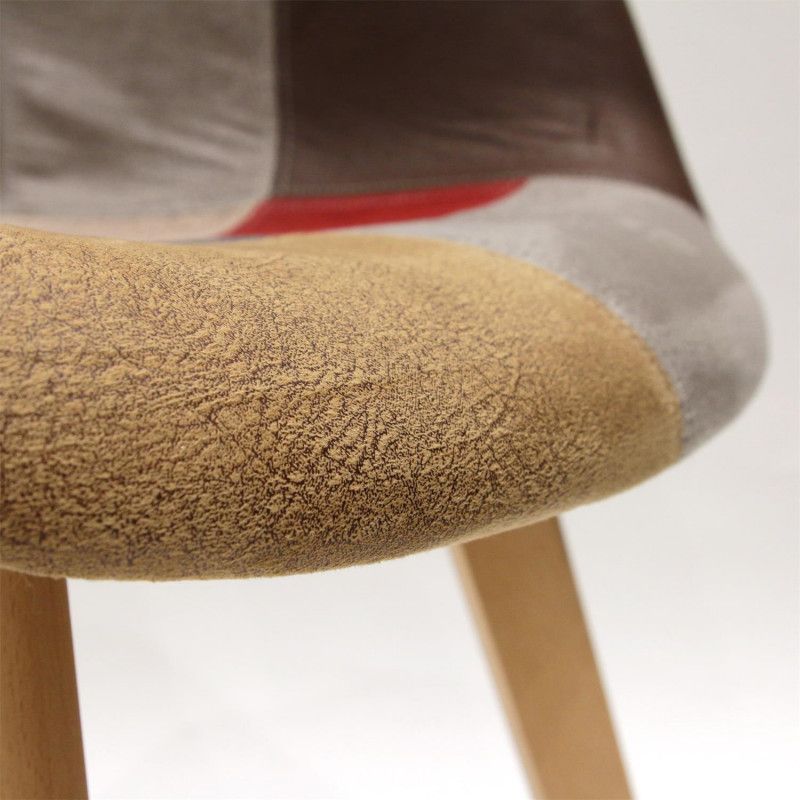 Lot De 2 Fauteuils Patchwork Louisiane Multicolore Home Deco Factory