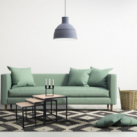 Lot De 3 Tables Gigognes Noires Home Deco Factory 2