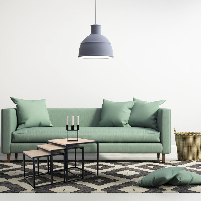 Lot De 3 Tables Gigognes Noires Home Deco Factory