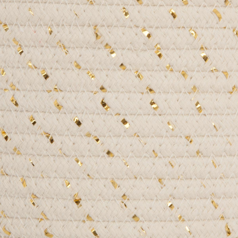 Lot De 3 Paniers De Rangement Lurex En Coton Atmosphera