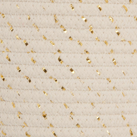 Lot De 3 Paniers De Rangement Lurex En Coton Atmosphera