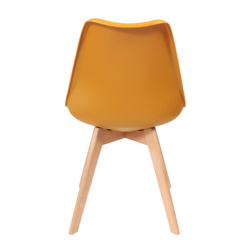 Chaise scandinave coque Jaune Home Deco Factory