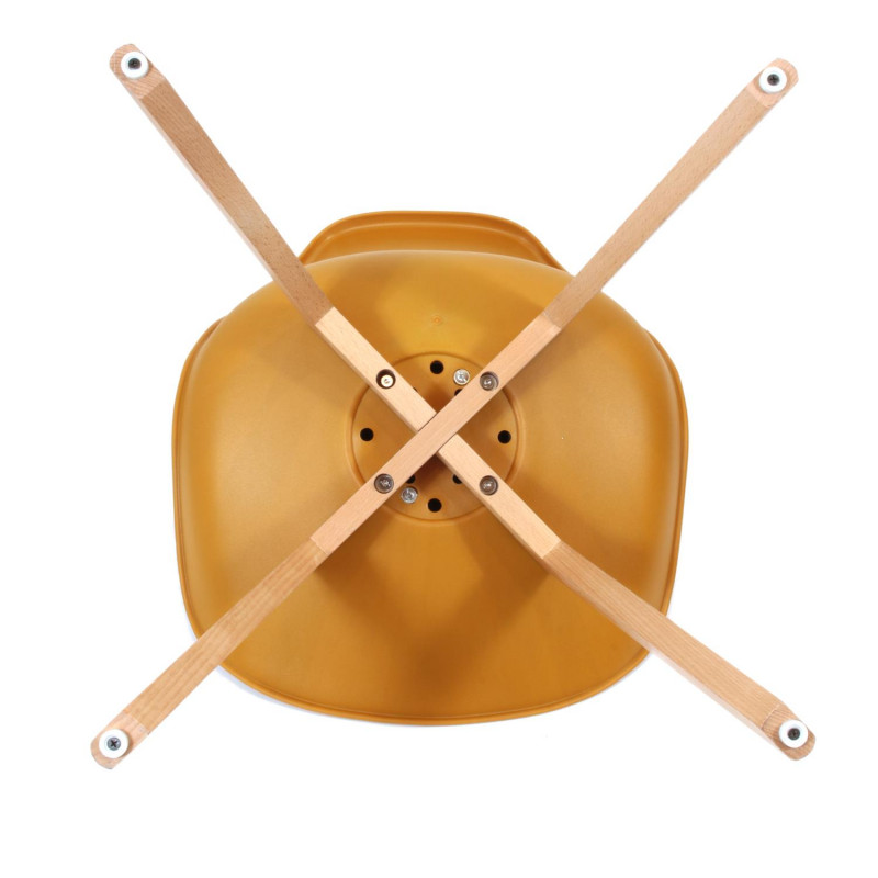 Chaise scandinave coque Jaune Home Deco Factory