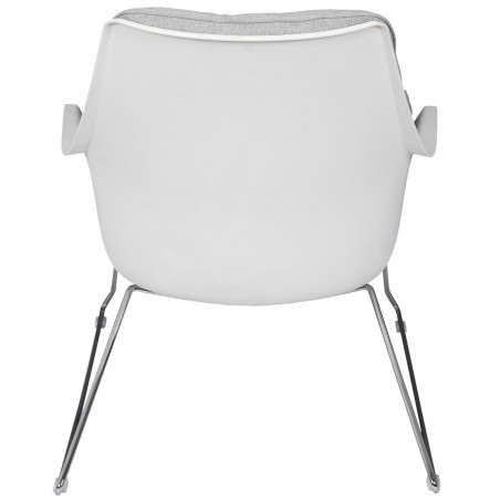 Fauteuil en tissu Mora Gris Home Deco Factory