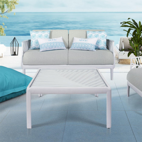 Table Basse Outdoor Ibiza Blanc Home Deco Factory