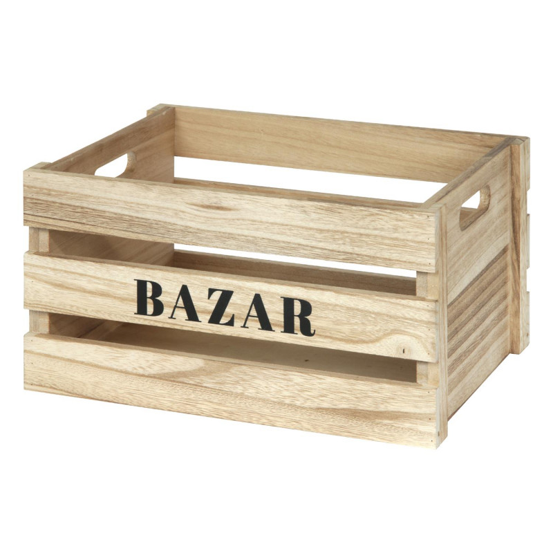 Lot De 3 Cagettes En Bois BAZAR Home Deco Factory