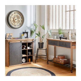 Horloge Murale Méca 61cm Noir Atmosphera 2