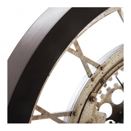 Horloge Murale Méca 61cm Noir Atmosphera