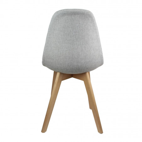 Chaise Scandinave En Tissu Grise Home Deco Factory