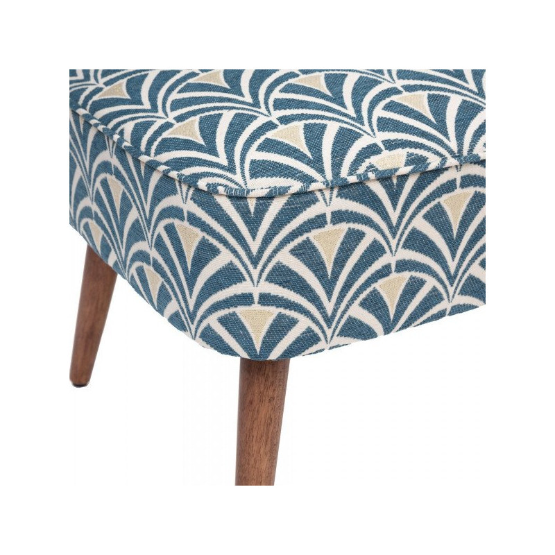 Fauteuil Chen Chiara Bleu Atmosphera