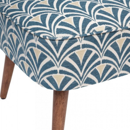 Fauteuil Chen Chiara Bleu Atmosphera