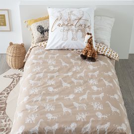 Parure De Lit enfant Savane 140x200 Beige Atmosphera 2