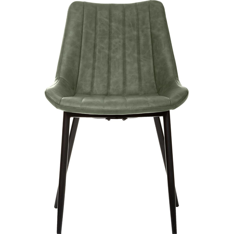 Chaise Diner PU Kaki Olwen Atmosphera