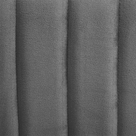 Pouf En Velours Seis Gris Atmosphera 2