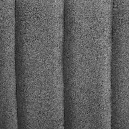 Pouf En Velours Seis Gris Atmosphera