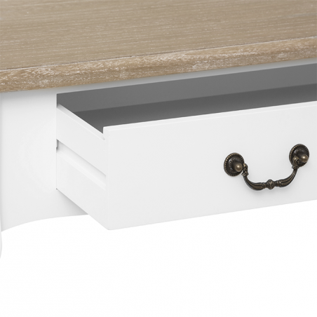 Secrétaire 5 Tiroirs Chrysa Blanc Atmosphera