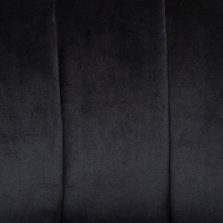 Lot De 2 Fauteuil Velours Naova NOIR Atmosphera