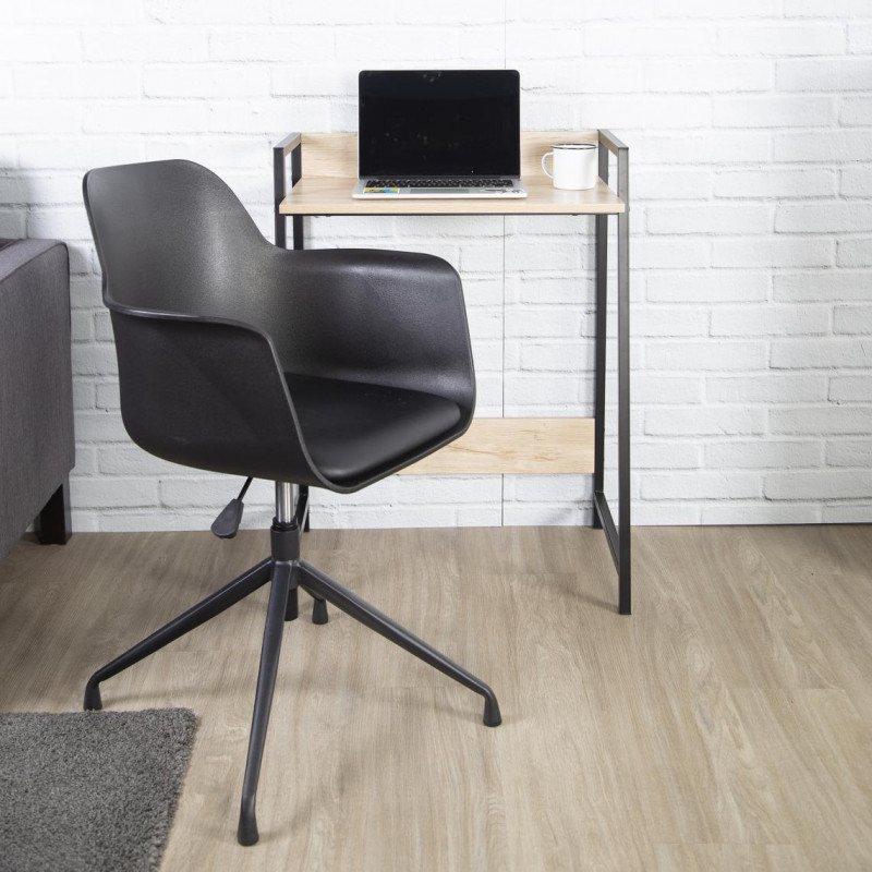 Lot De 6 Fauteuils Pivotants Chicago Noir Home Deco Factory