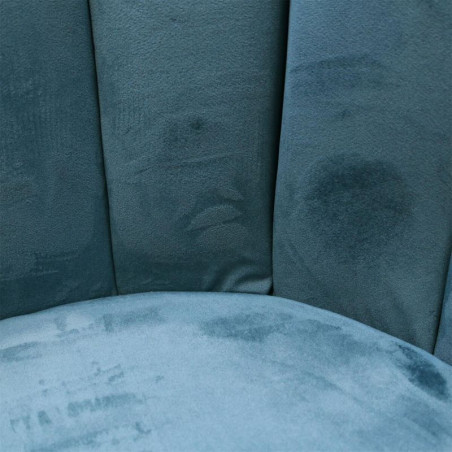 Lot De 6 Chaises En Velours Ariel Bleu Home Deco Factory